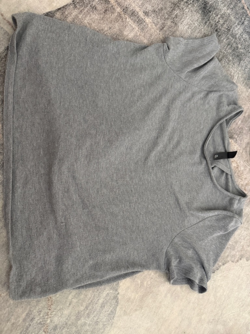 Francesca's Collections Gray Crop Top